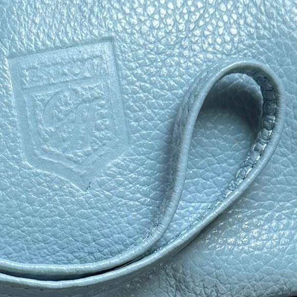 LINKS and KINGS Blue Leather Wristlet - Picture 2 of 4